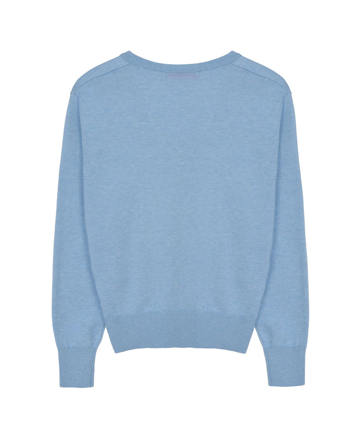 닉앤니콜(NICK&NICOLE) BUTTERFLY V NECK JACQUARD KNIT_SKY BLUE