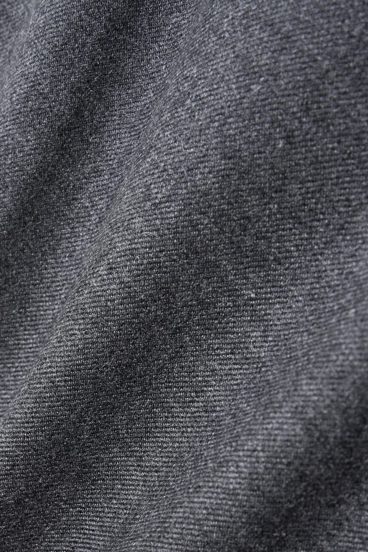 해칭룸(HATCHINGROOM) Wide Curve Trousers Flannel Wool Grey