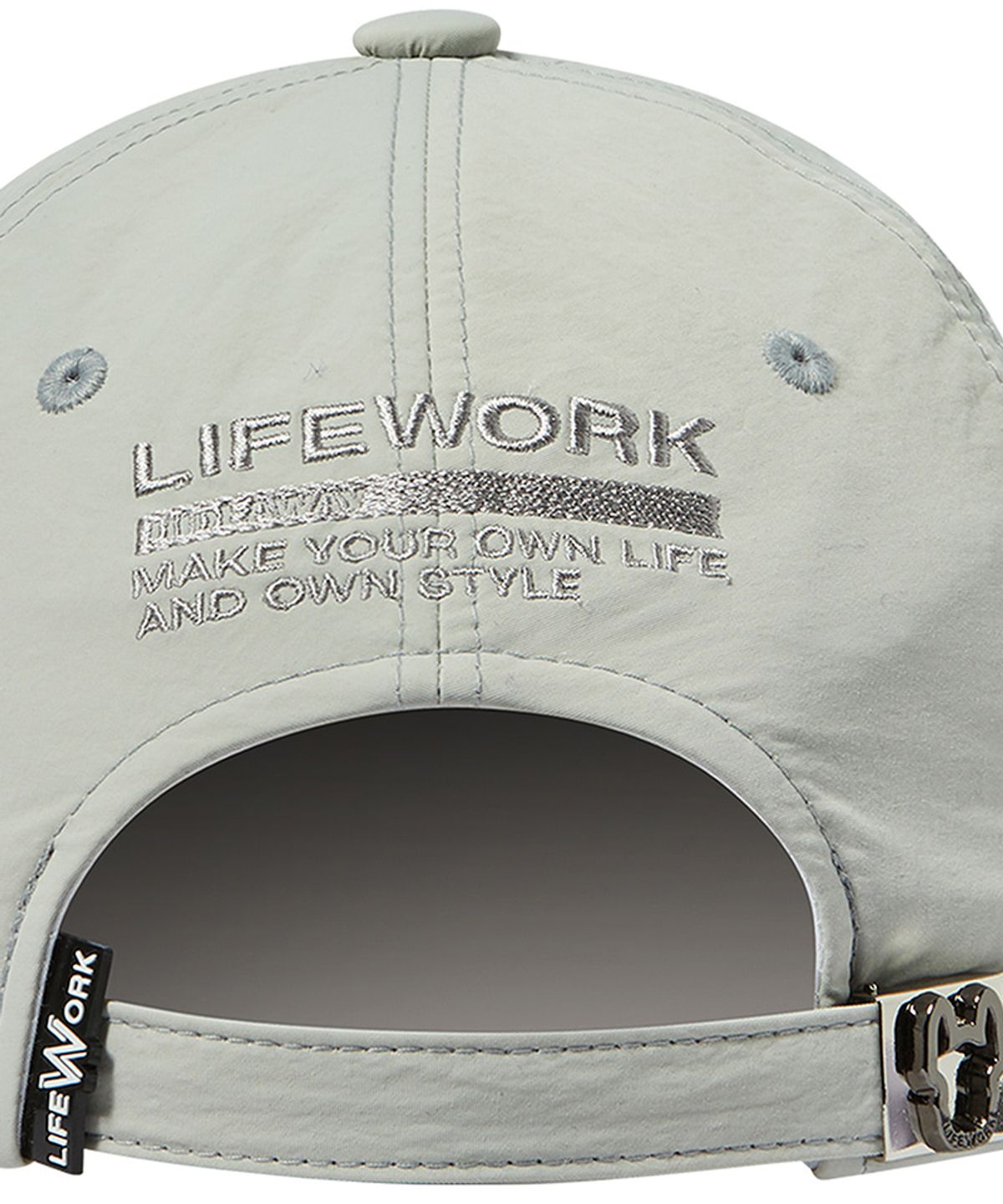 라이프워크(LIFEWORK) 라독 로고 볼륨 자수 와샤 소프트 볼캡