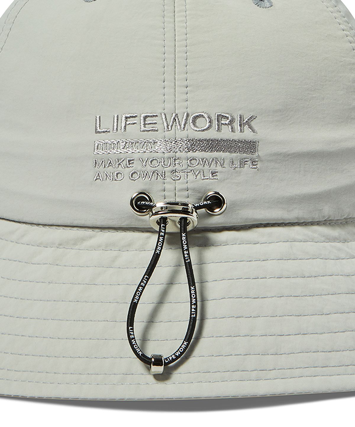 라이프워크(LIFEWORK) 라독 로고 볼륨 자수 와샤 둠햇