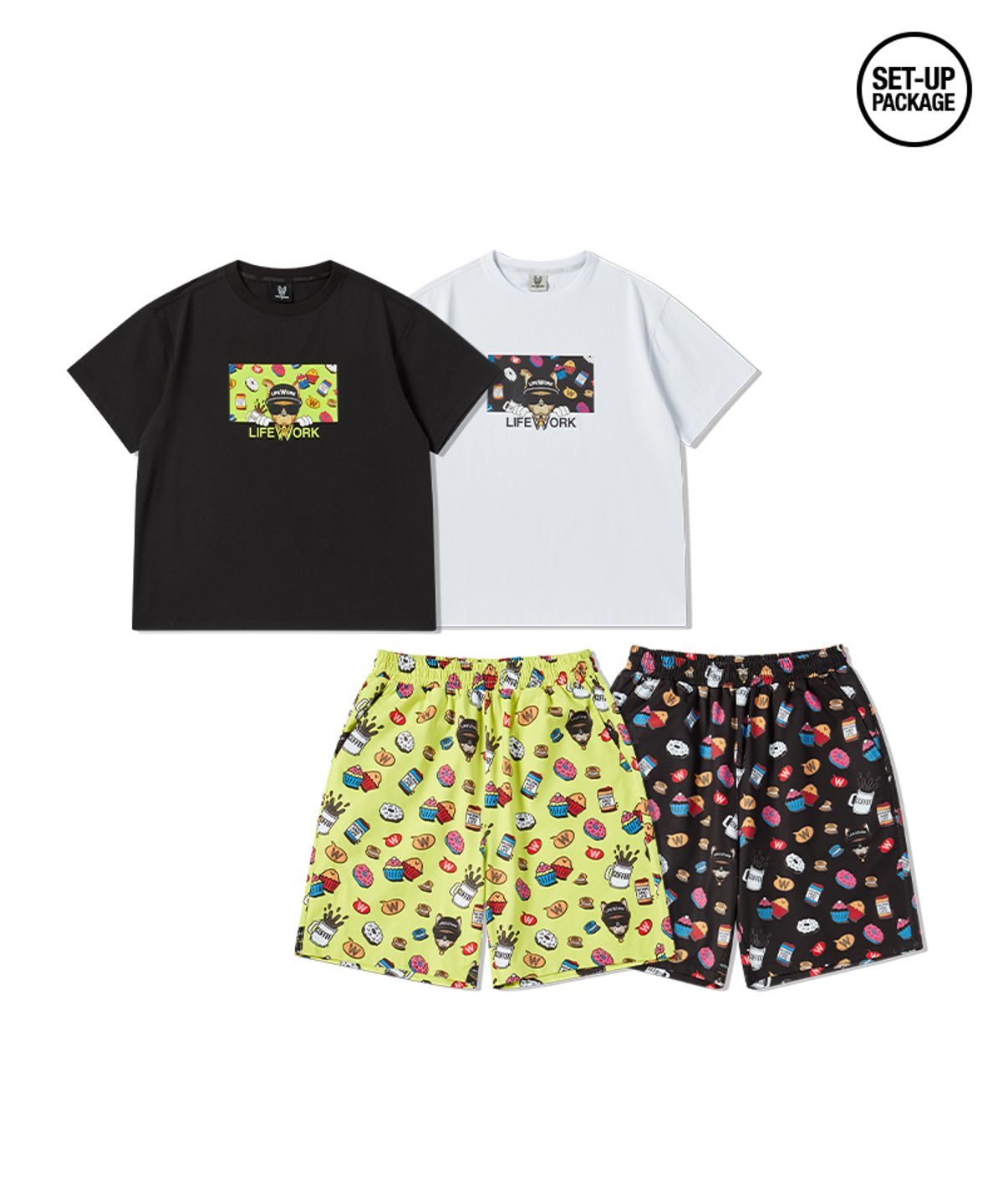 라이프워크 키즈(LIFEWORK KIDS) 키즈) 소로나 도넛 힙독 셋업