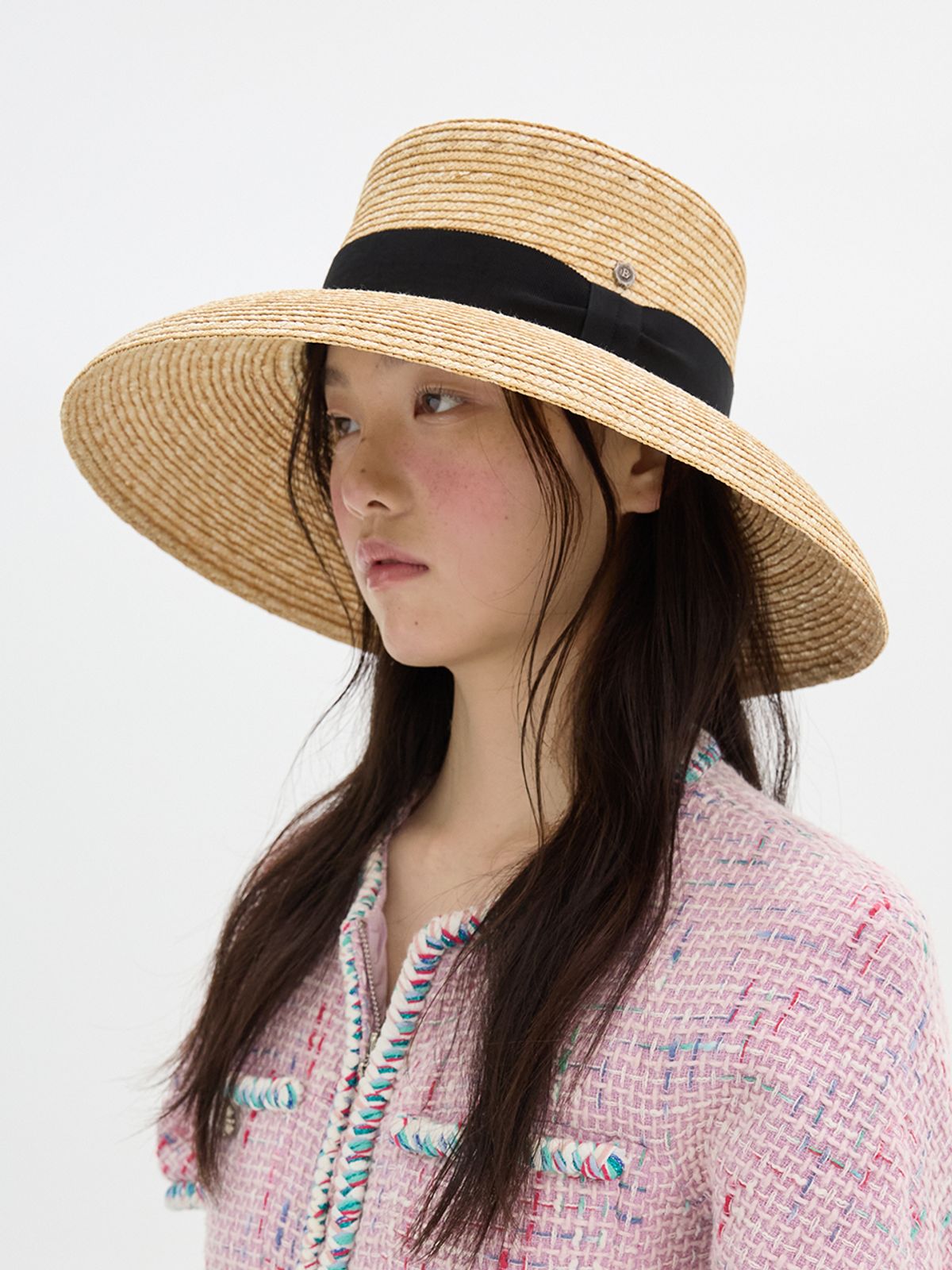 브라운햇(BROWNHAT) 그레이스 와이드 스트로 햇