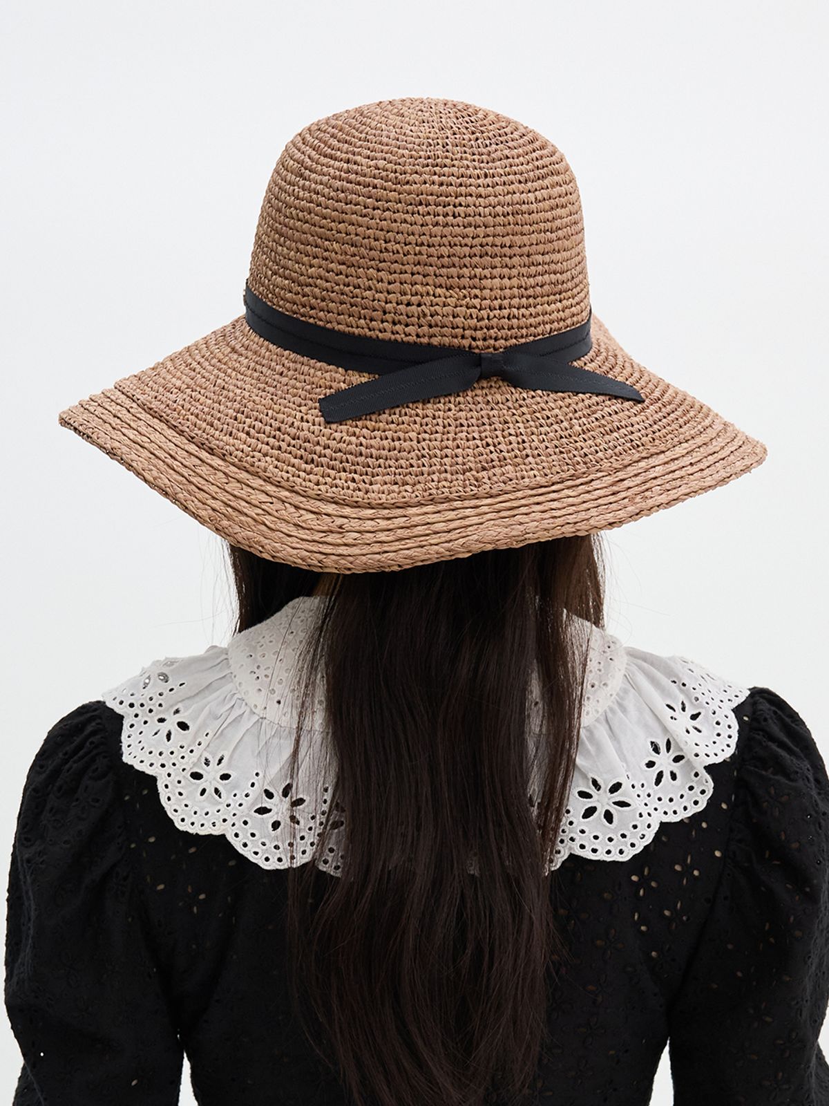브라운햇(BROWNHAT) 비스킷 와이드 스트로 햇