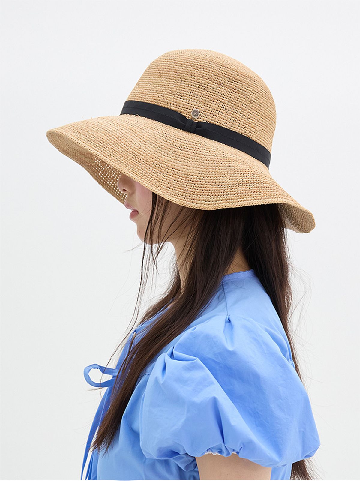 브라운햇(BROWNHAT) 미네뜨 와이드 스트로 햇
