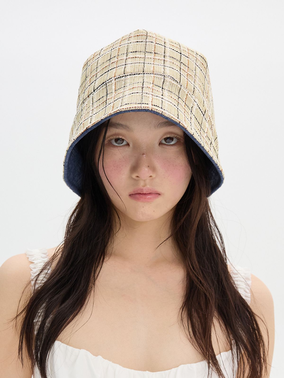 브라운햇(BROWNHAT) 클래식 스트랩 보닛 - 블루