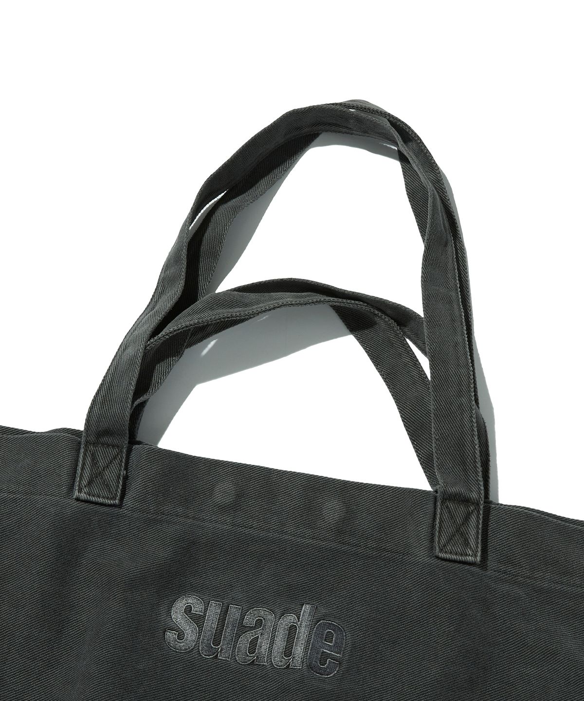 스웨이드(SUADE) WASHED BIG TOTE BAG [PIGMENT BLACK]