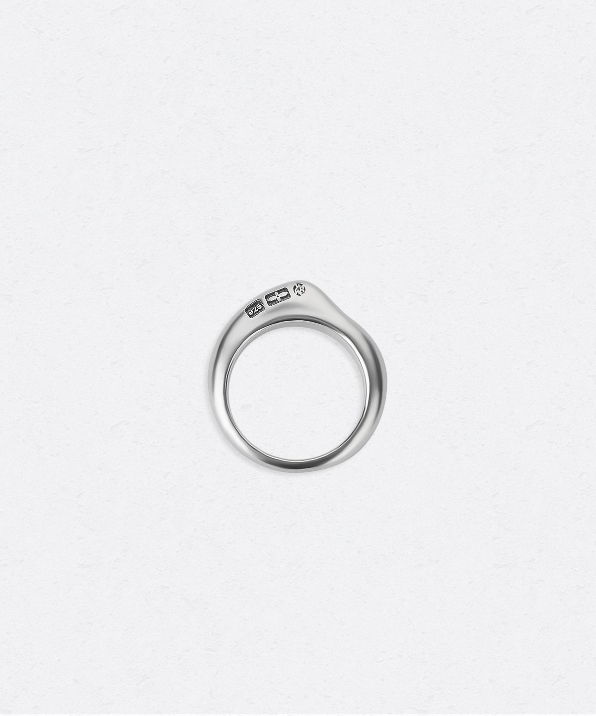 유네(YUNE) Curve Script Ring_[Silver]