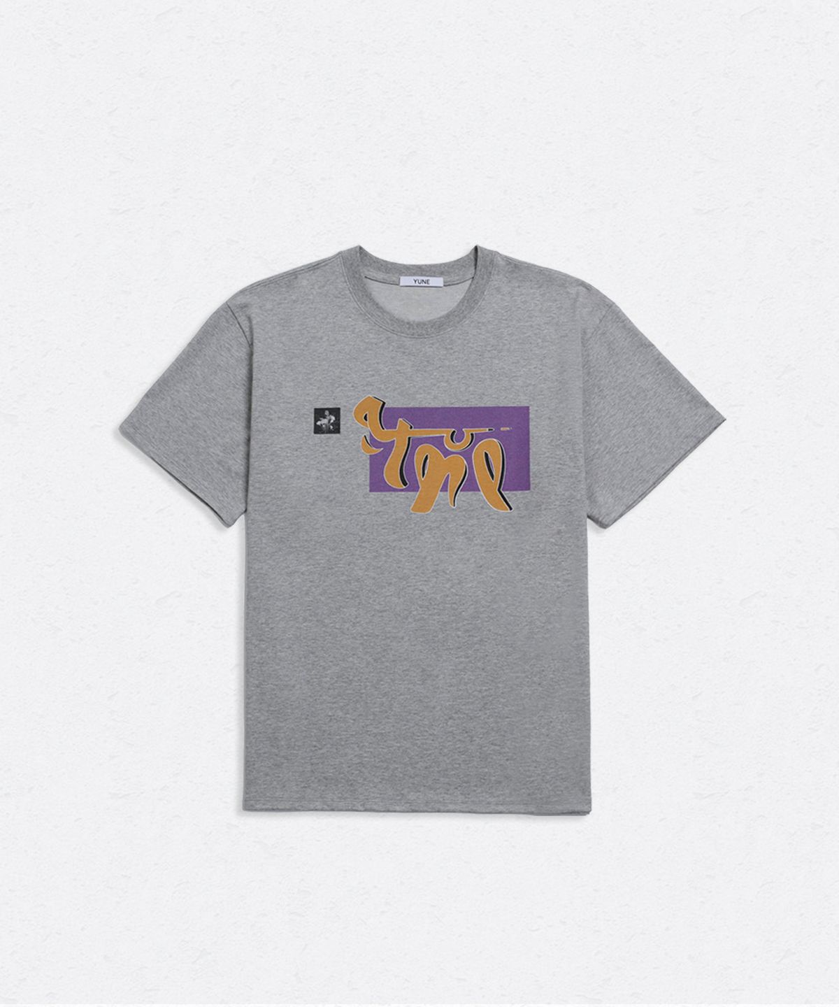 유네(YUNE) Visual Motif Tee_[Gray]