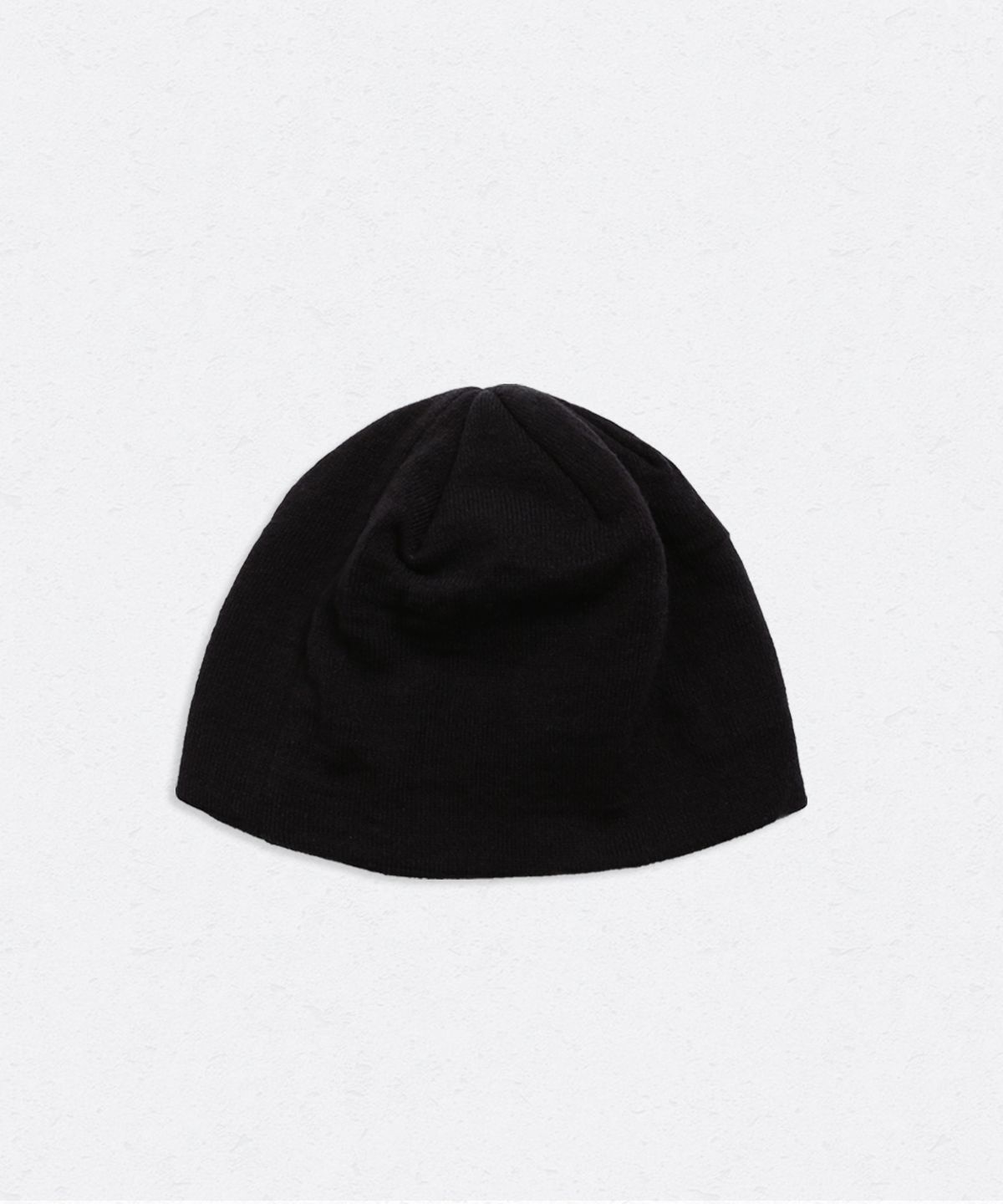 유네(YUNE) Stitched Flower Beanie_[Black]