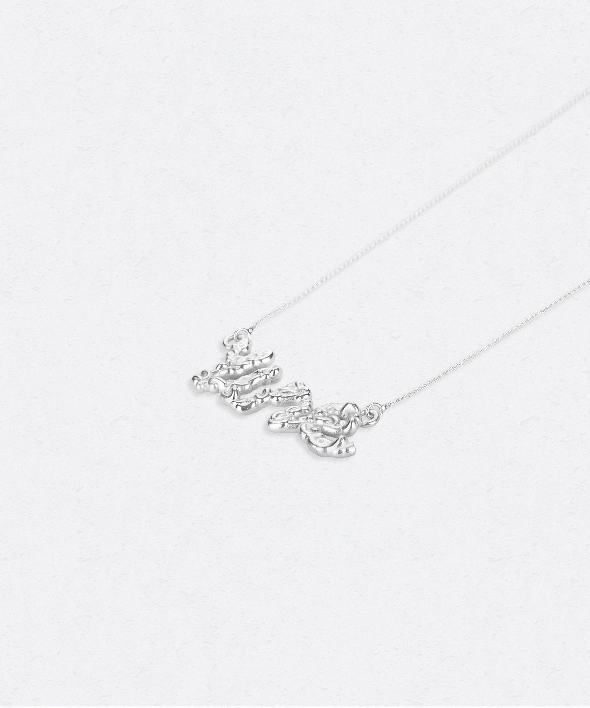 유네(YUNE) Thread Logo Necklace_[Silver925]