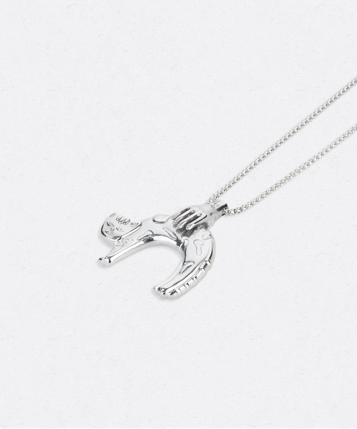 유네(YUNE) Hold Cat Necklace_[Silver925]