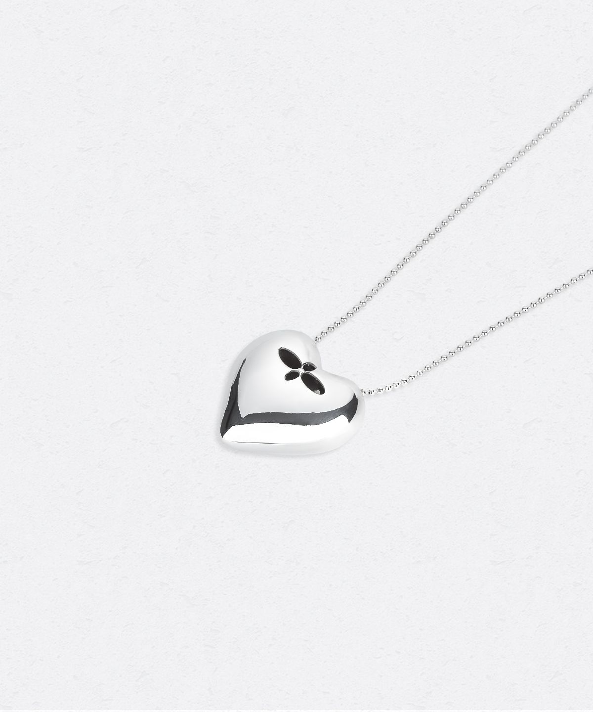 유네(YUNE) Chunky Heart Necklace_[Silver925]