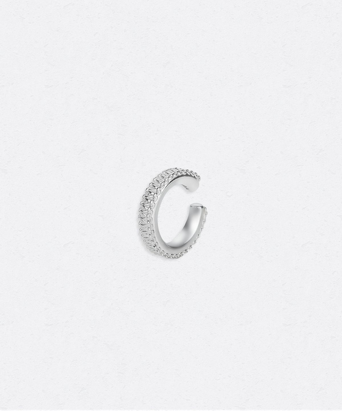유네(YUNE) Woven Edge Ear Cuff_[Silver925]