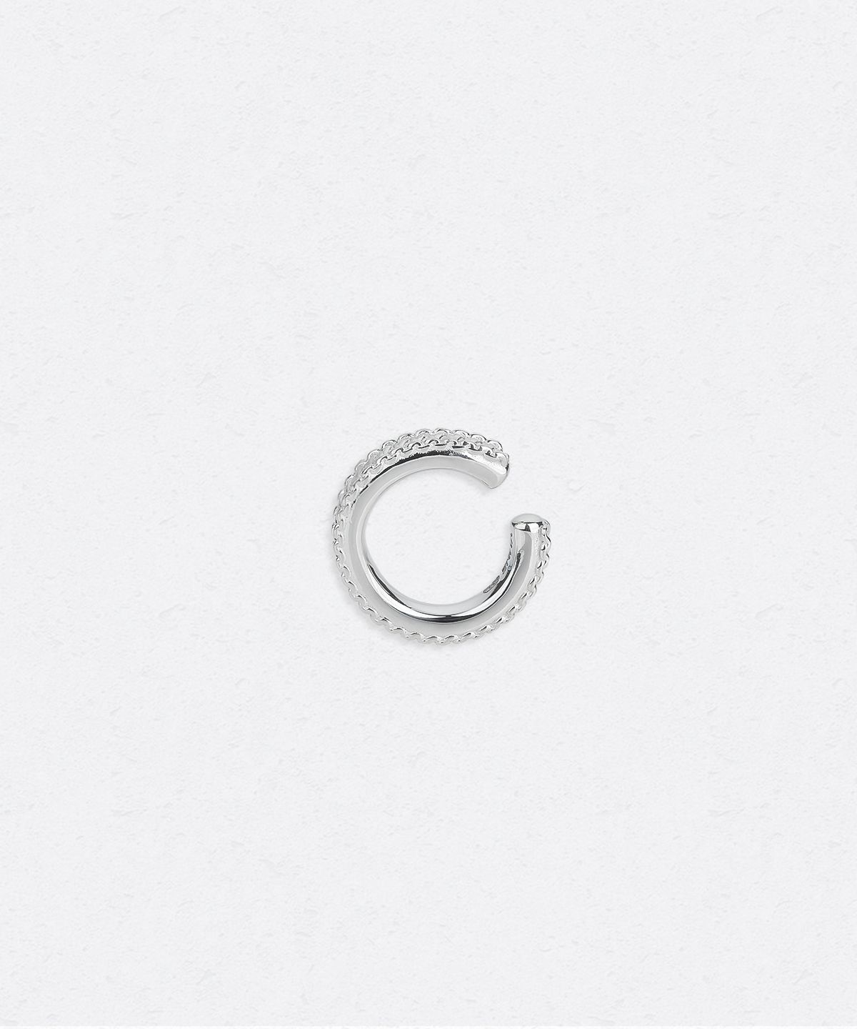 유네(YUNE) Woven Edge Ear Cuff_[Silver925]