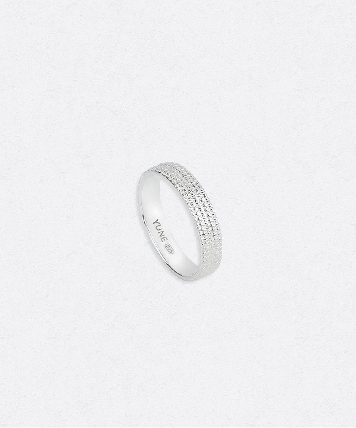 유네(YUNE) Twist Thread Ring – 2 Line_[Silver925]