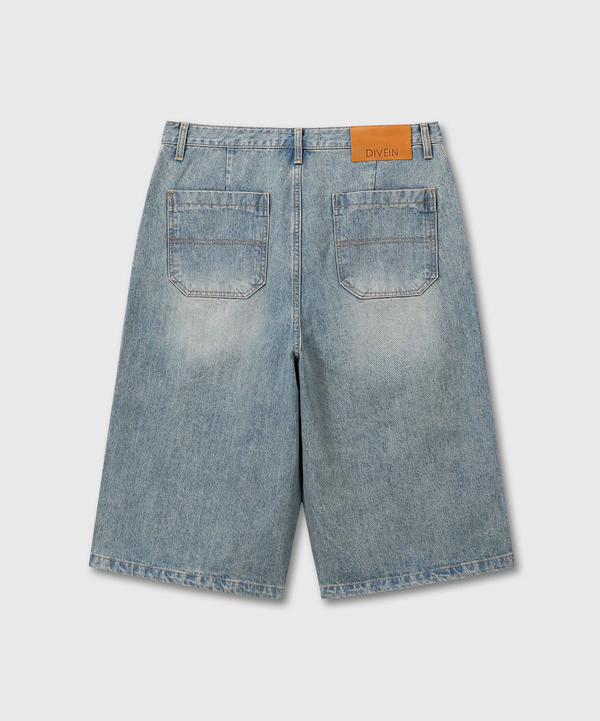 다이브인(DIVEIN) DENIM BURMUDA WORK PANTS (WASHED BLUE)