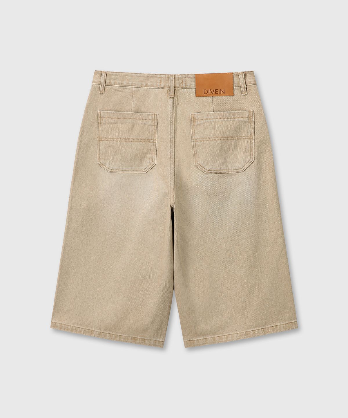 다이브인(DIVEIN) DENIM BURMUDA WORK PANTS (BEIGE)