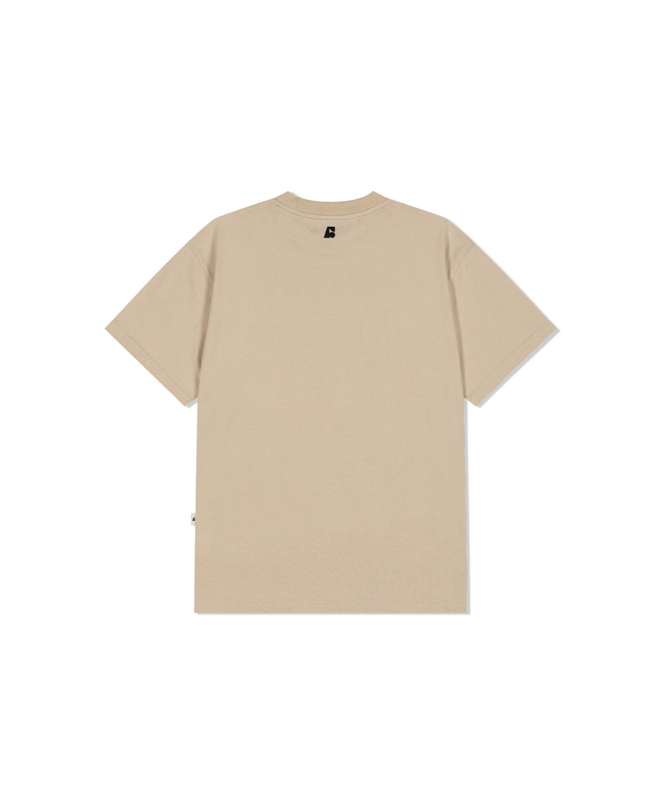 MUSINSA公式 | ONRIDPROJECT ビッグロゴTシャツ - ベージュ