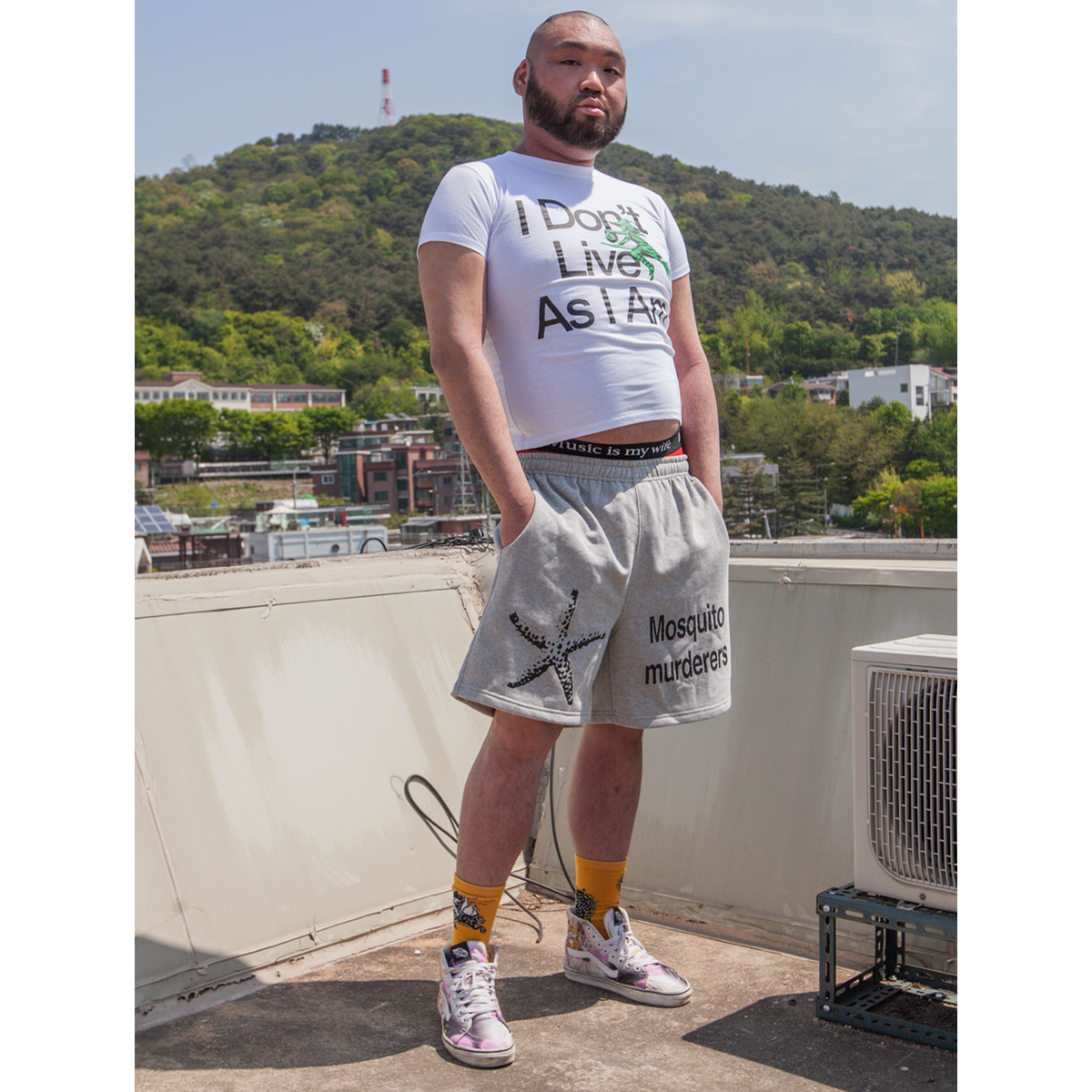 모스키토 머더러스(MOSQUITO MURDERERS) Starfish SHORTS -Gray