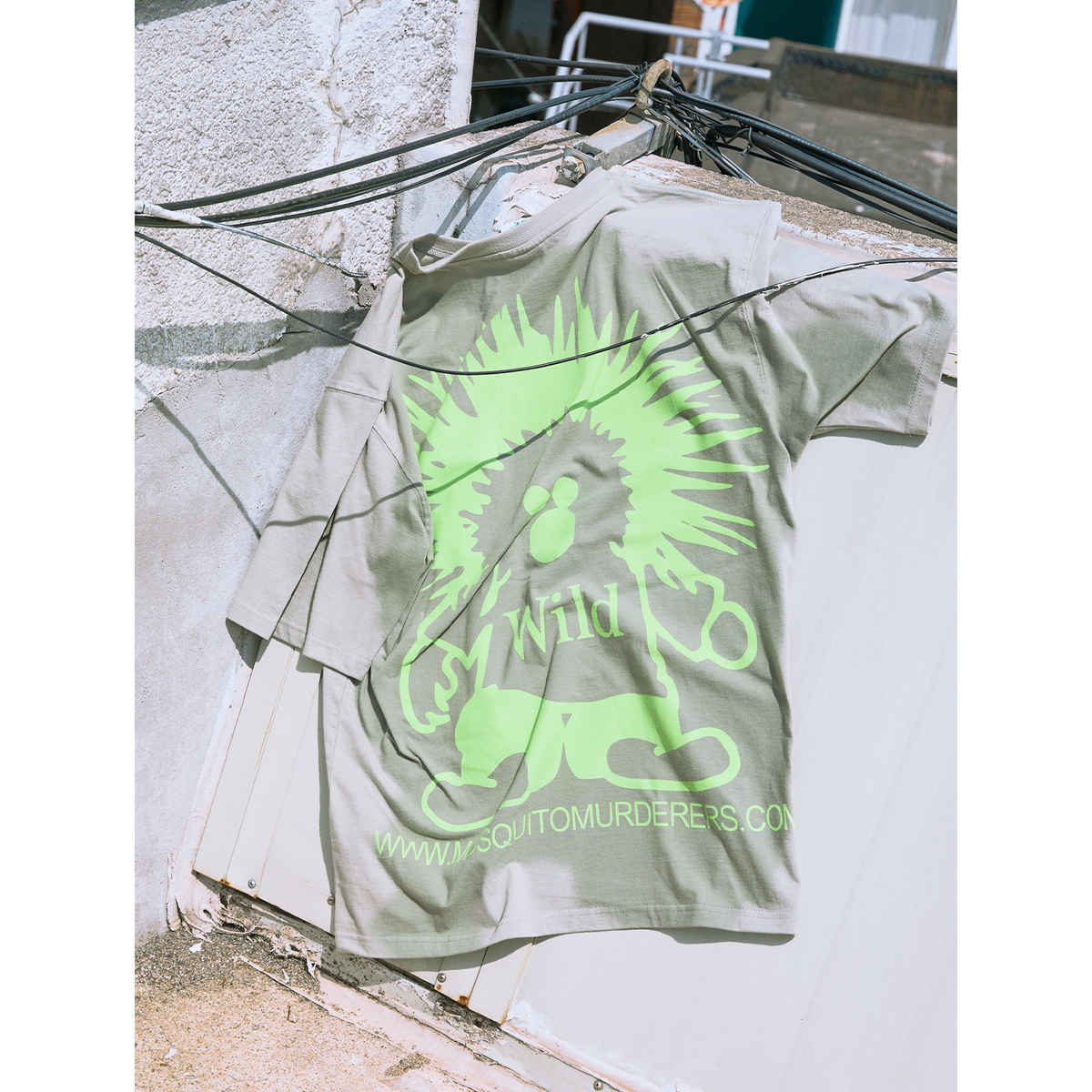 모스키토 머더러스(MOSQUITO MURDERERS) Wild T-SHIRT -Khaki