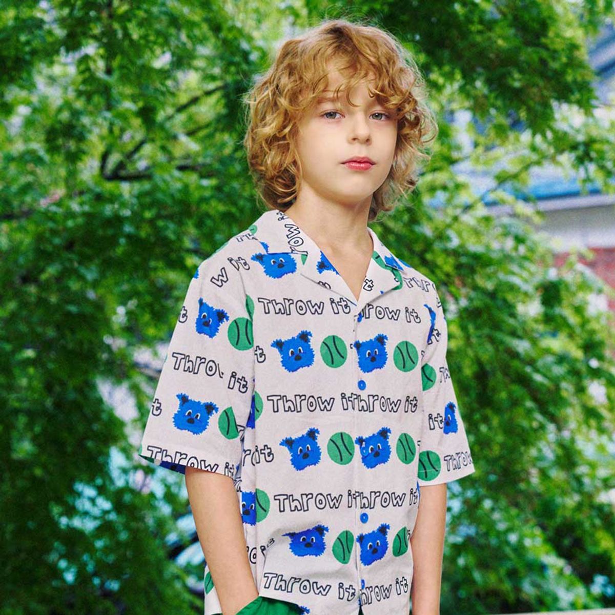 미니도우(MINIDOU) 플레이 셔츠 하프슬리브