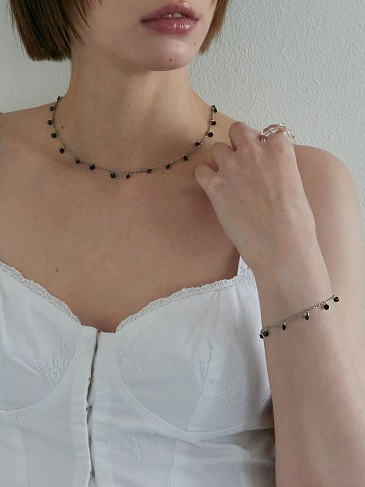 애플파이오더(APPLE PIE ORDER) Boho Crystal Chain B.