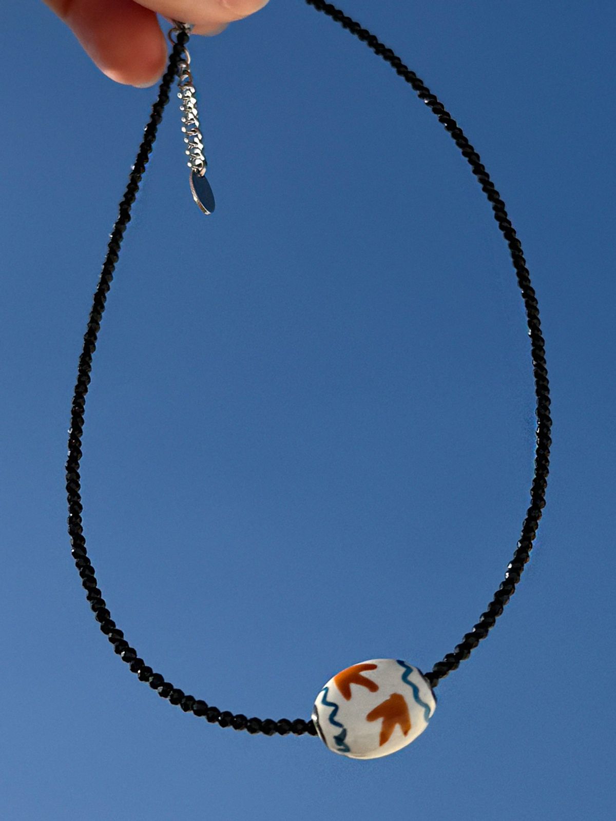 애플파이오더(APPLE PIE ORDER) Boho Ceramic Beads Choker.(2color)