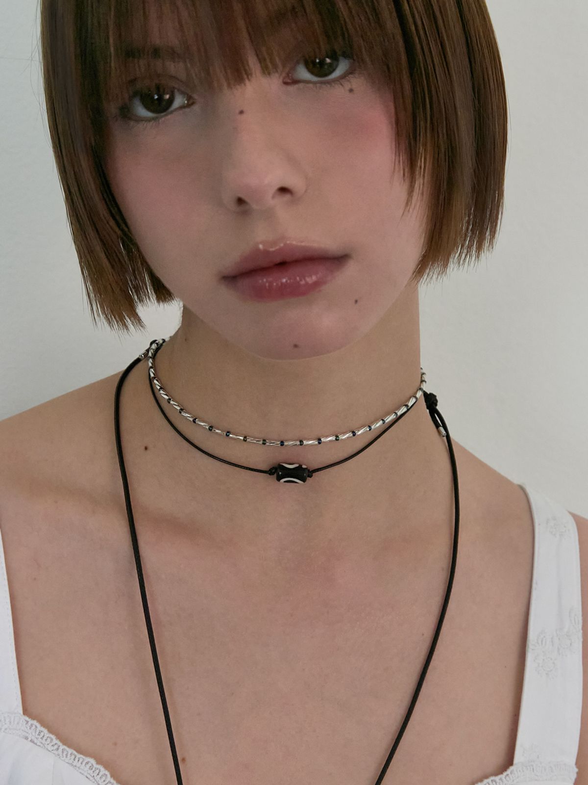 애플파이오더(APPLE PIE ORDER) Boho Beads Choker.(2color)