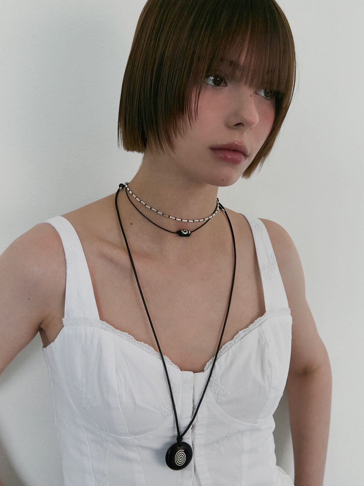애플파이오더(APPLE PIE ORDER) Boho Beads Choker.(2color)