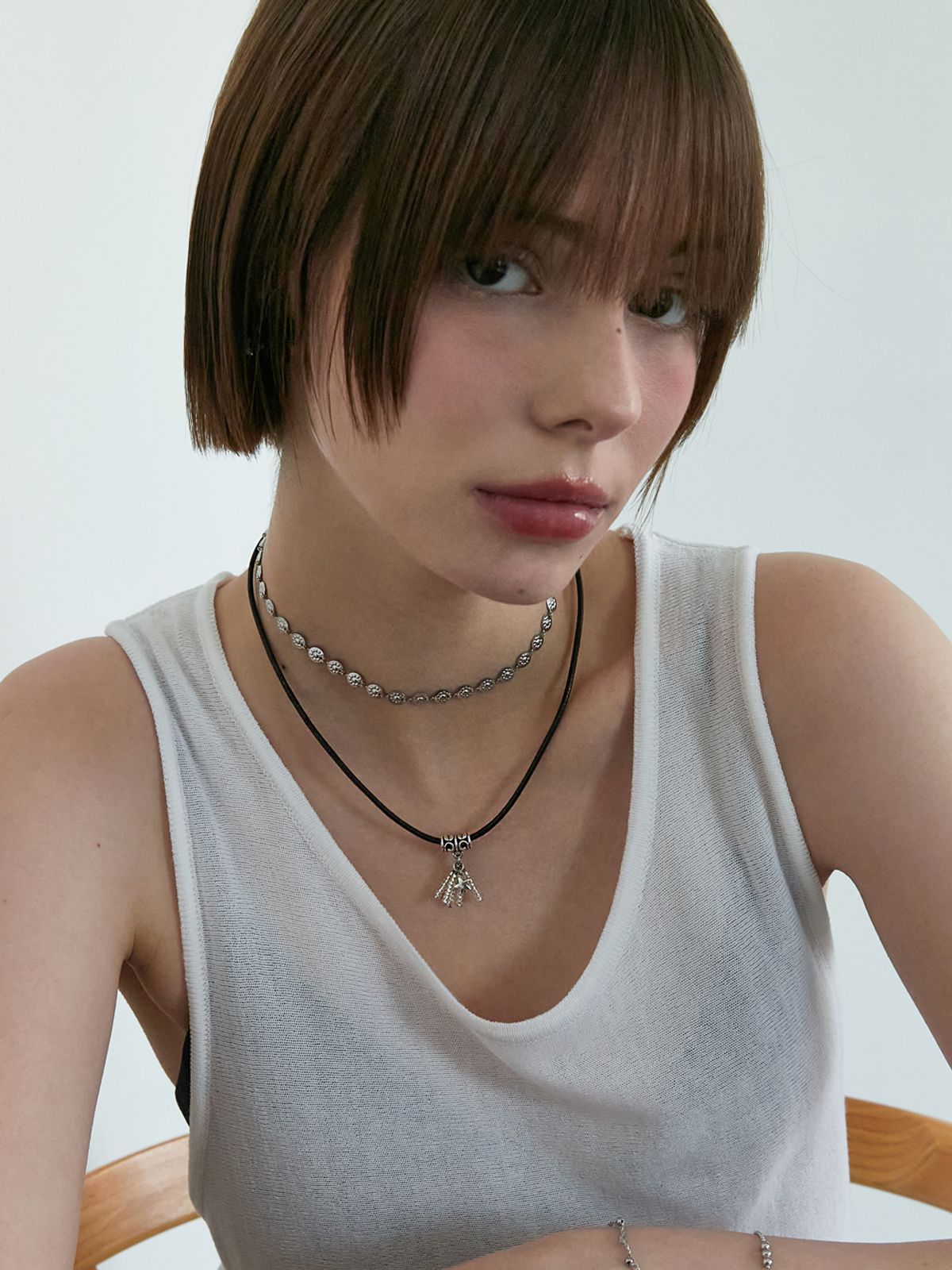 애플파이오더(APPLE PIE ORDER) Boho Beads Fringe Leather N.