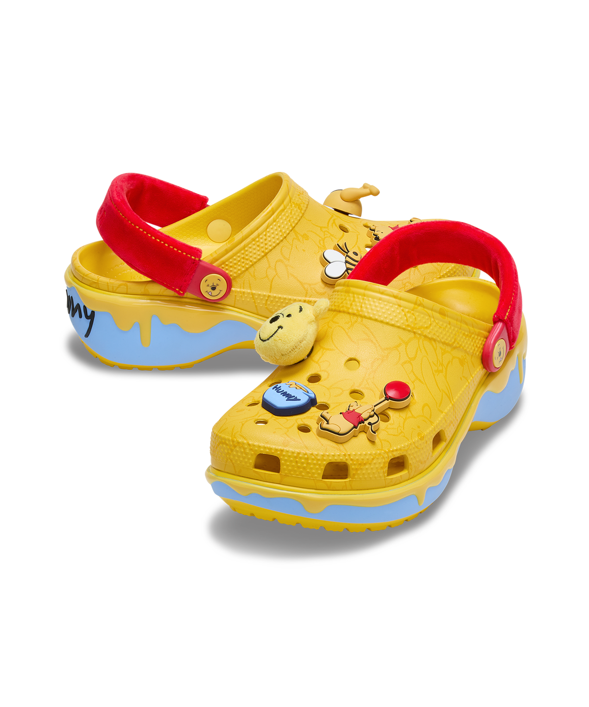 크록스(CROCS) 곰돌이 푸 클래식 플랫폼 클로그 우먼 - 멀티 / 211092-90H