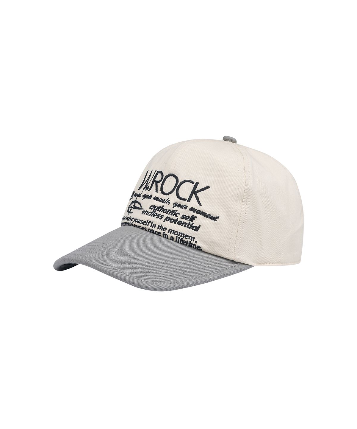 와일드락(WILDROCK) W.ROCK Color Combination Ball cap_BE/GREY