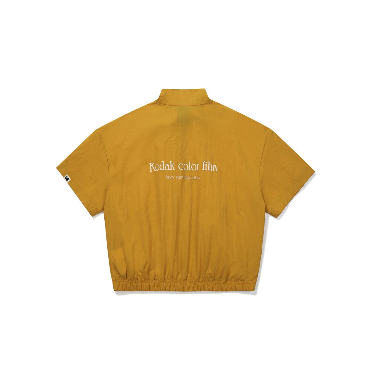 코닥(KODAK) 브리즈 라이트 크롭 반팔 집업 우먼 YELLOW