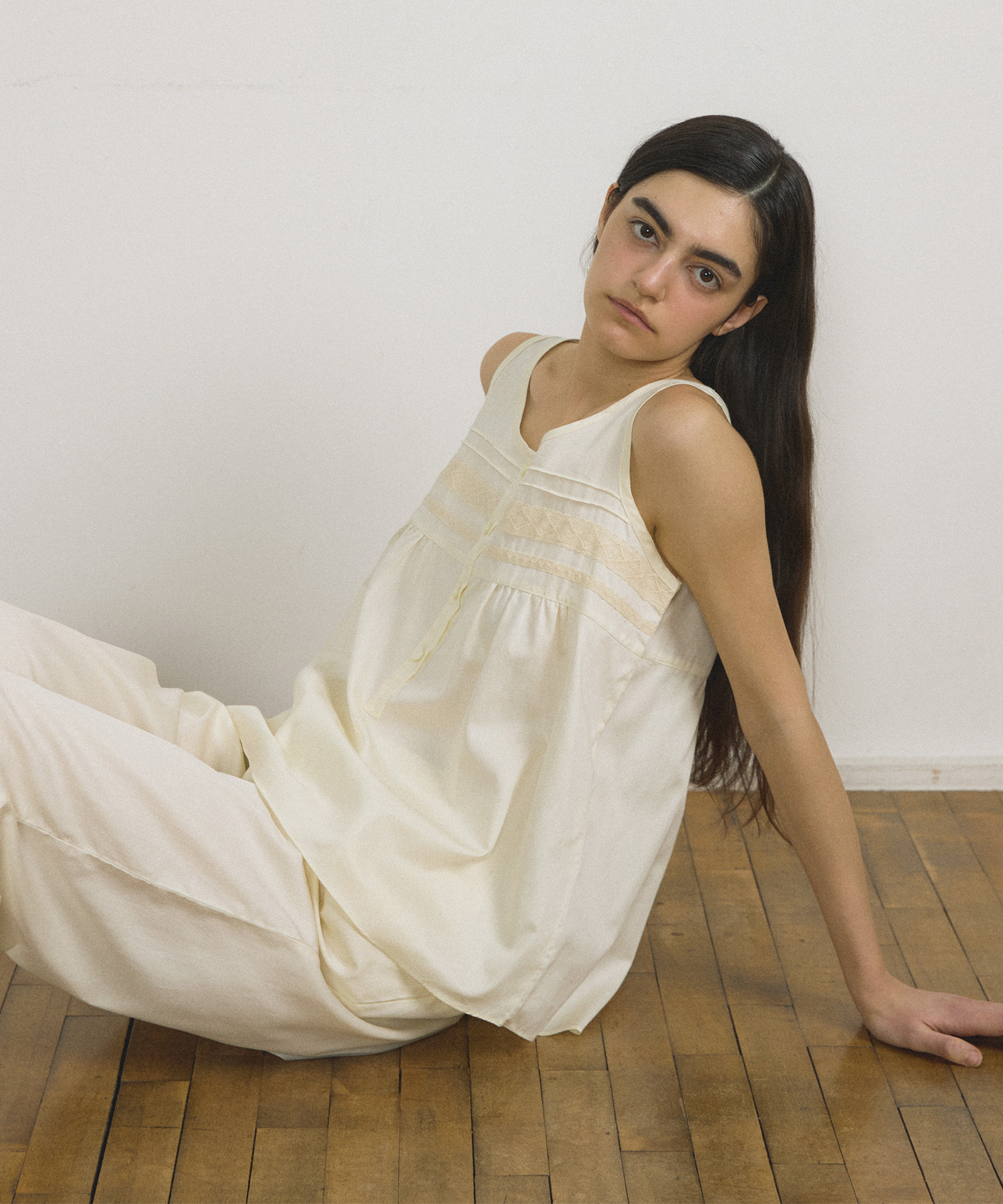 ◆JO'S LOUNGE◆ Modal100w English Sleeveless Twopiece JC04S1 SETS - JO'S LOUNGE