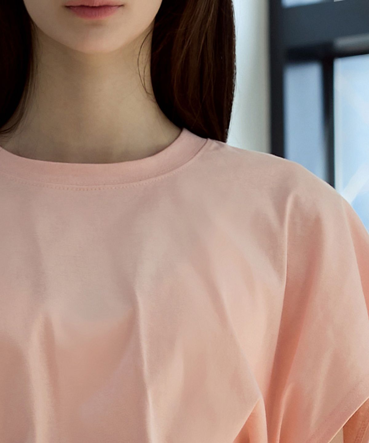 데비웨어(DEVIWEAR) 루즈 캡 슬리브 DEVI-TS0030-파파야