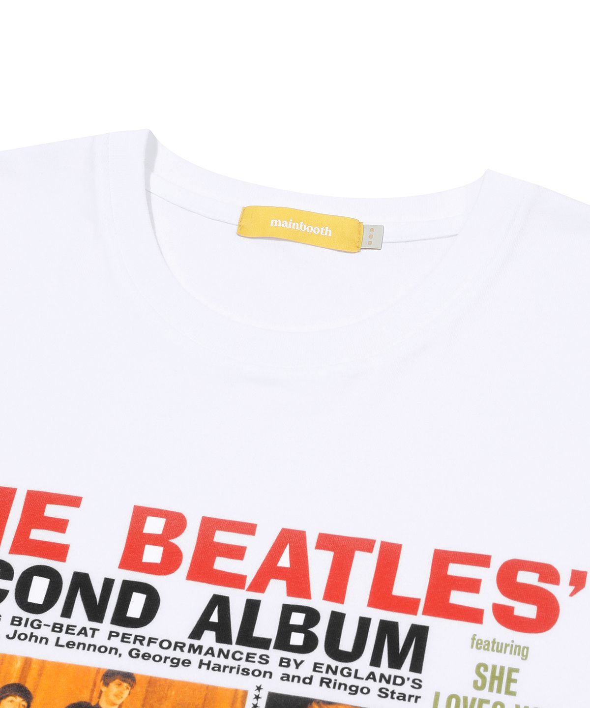 메인부스(MAINBOOTH) [비틀즈] 세컨 앨범 티셔츠(화이트)