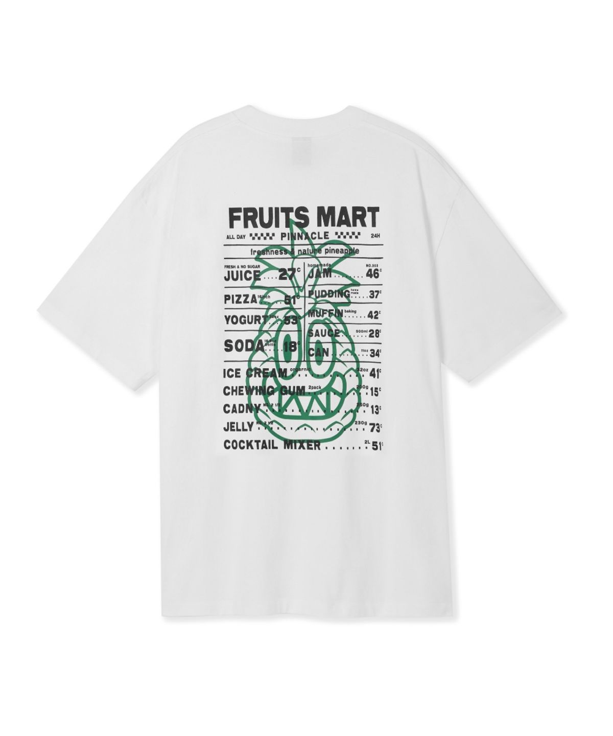 허프(HUF) PINNACLE FRUITS MART TEE [WHITE]