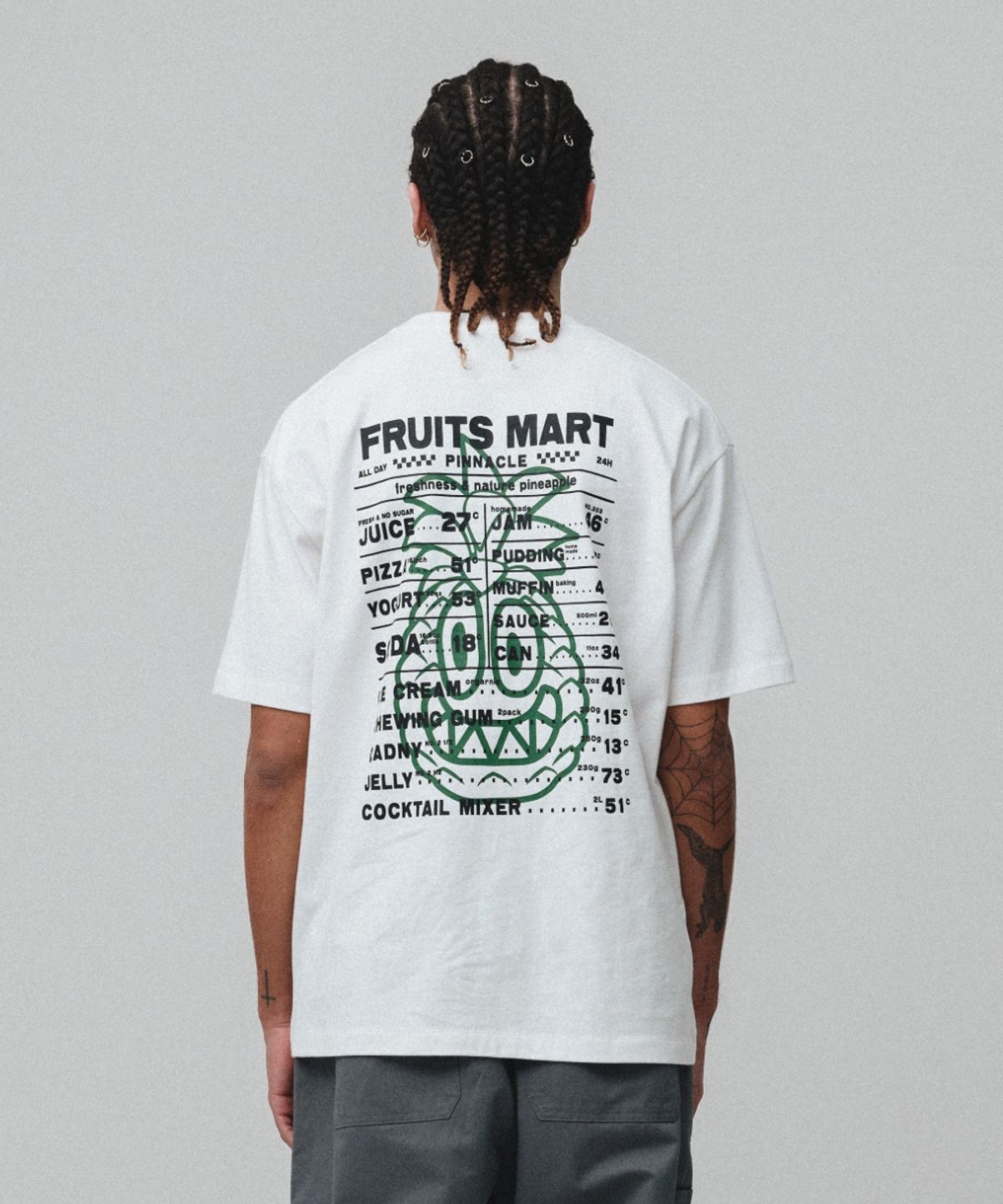 허프(HUF) PINNACLE FRUITS MART TEE [WHITE]