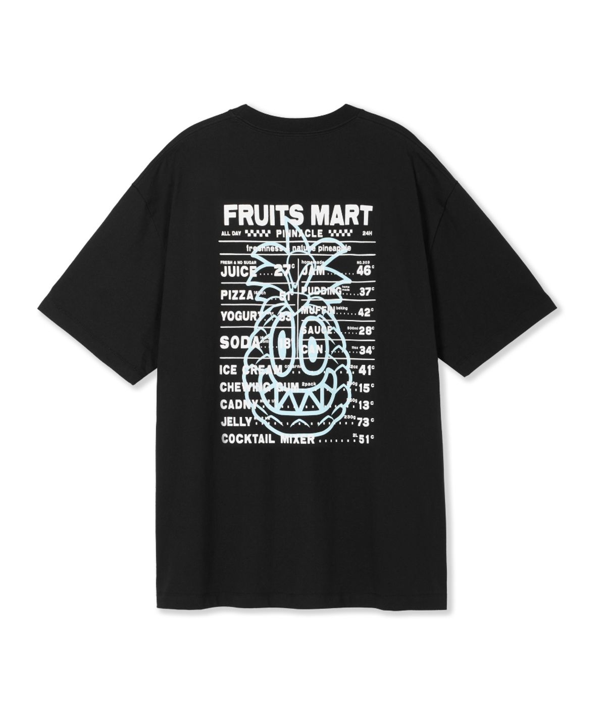 허프(HUF) PINNACLE FRUITS MART TEE [BLACK]