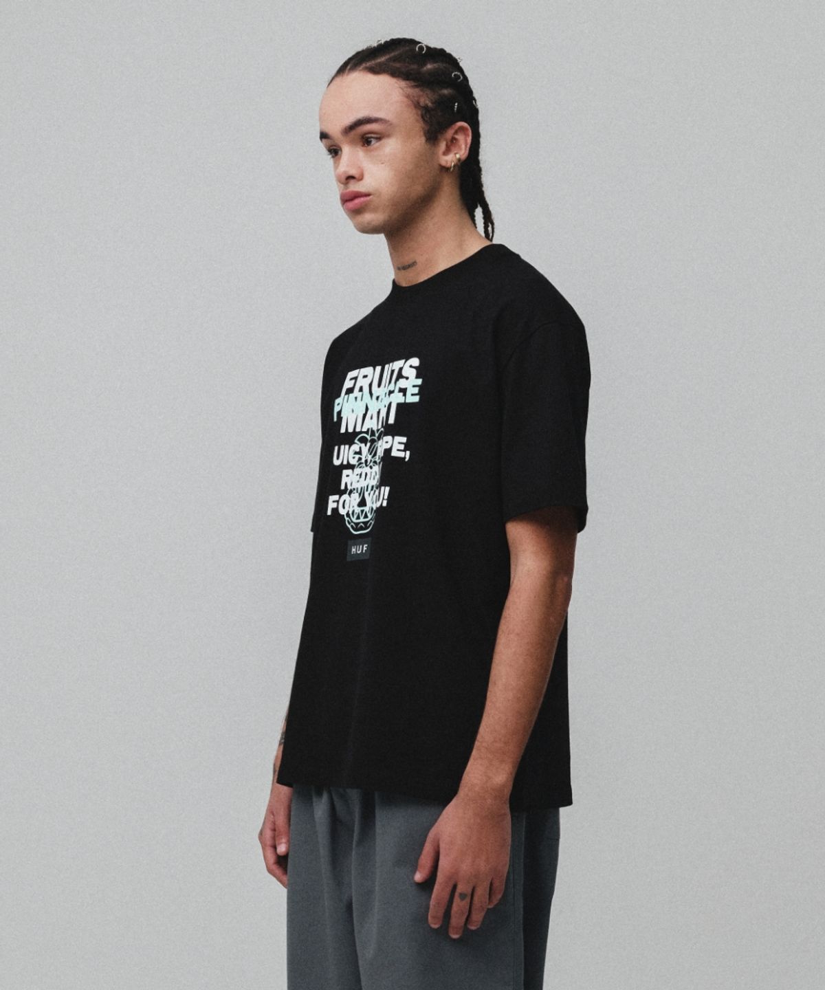 허프(HUF) PINNACLE FRUITS MART TEE [BLACK]