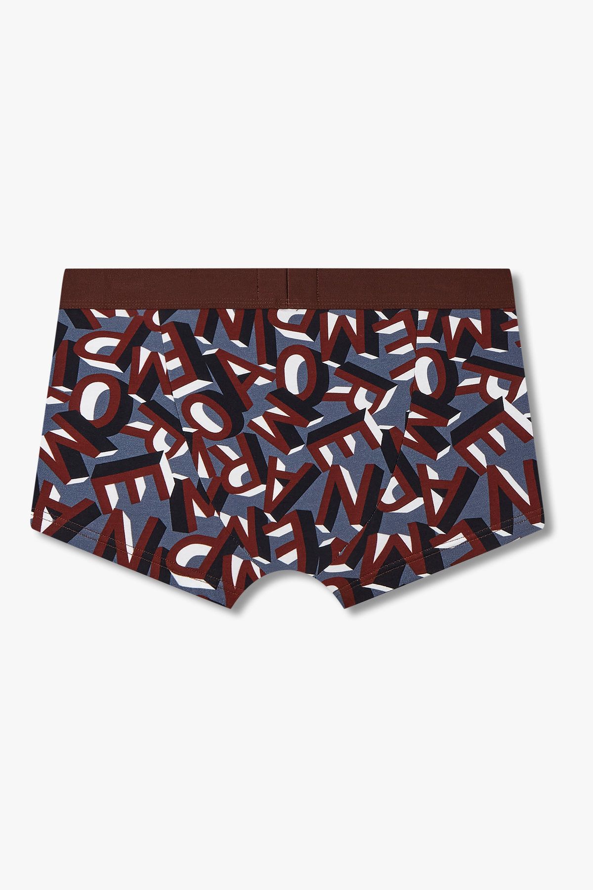 엠포리오 아르마니 언더웨어(EMPORIO ARMANI UNDERWEAR) 남성 프린트 디테일 밴딩 드로즈_브라운 0815112044