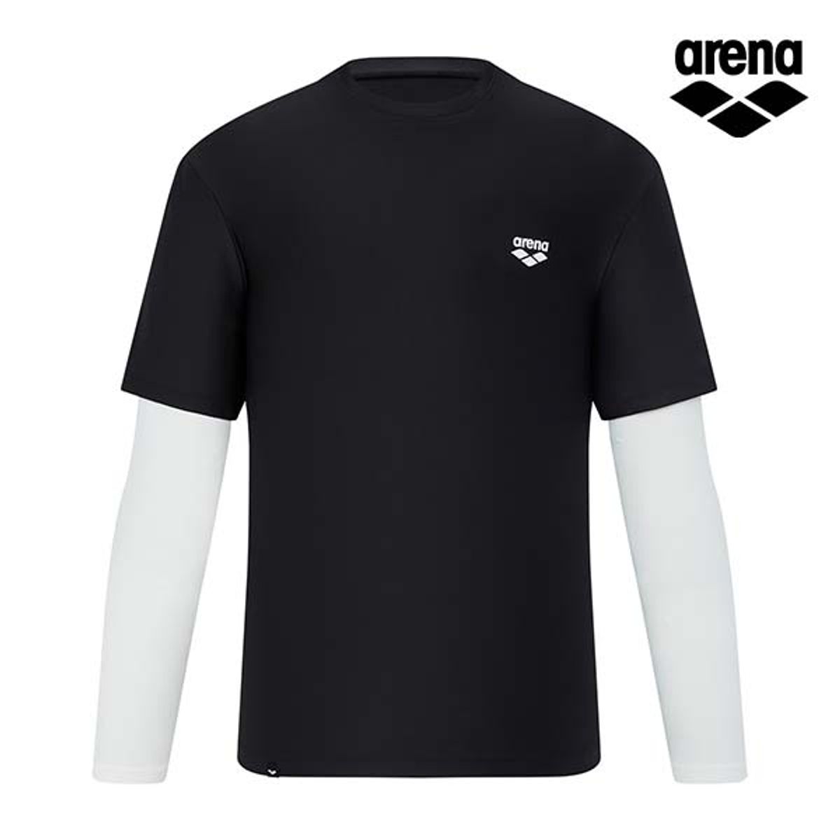 아레나(ARENA) 365 릴렉스핏 레이어드 래쉬가드 A5BM1RR44BLK