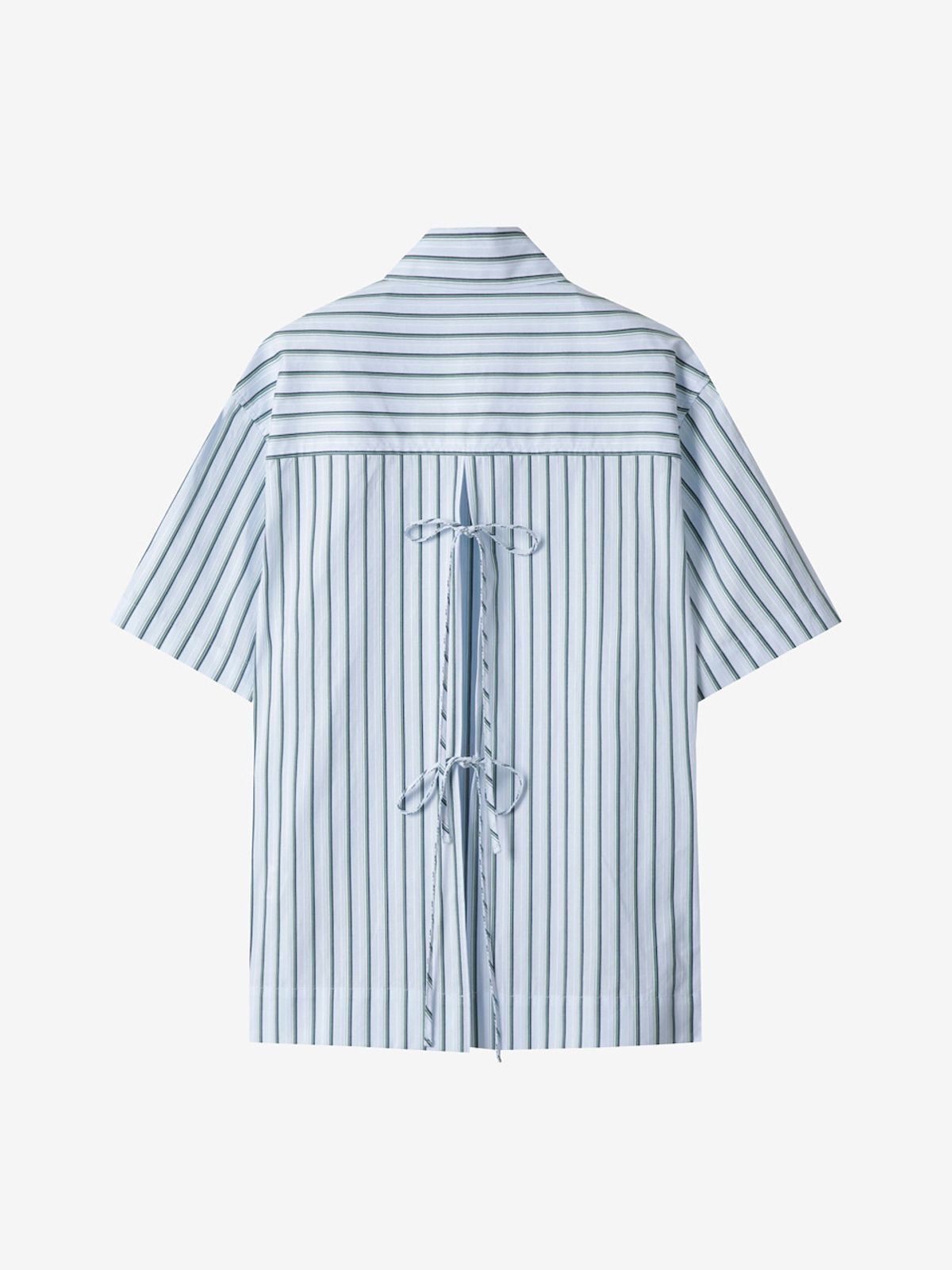 엘유브이엠(LUVM) OPEN BACK SHIRTS_STRIPED FABRIC