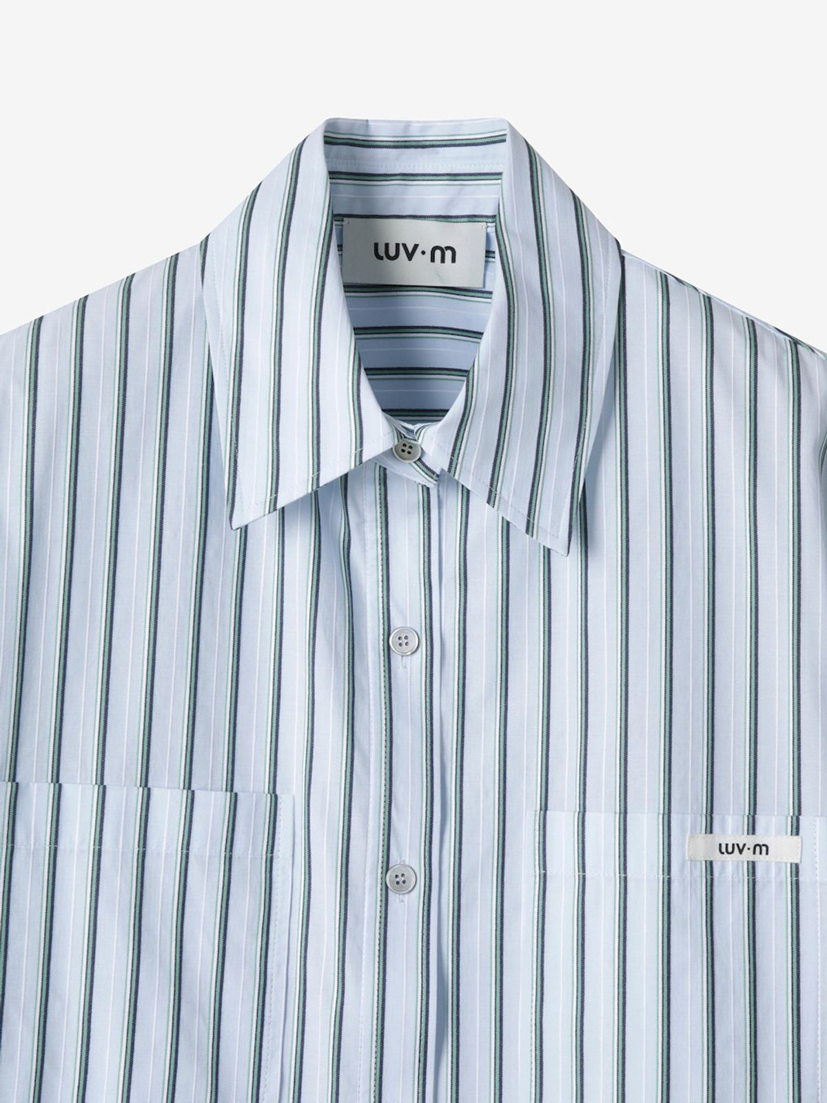 엘유브이엠(LUVM) OPEN BACK SHIRTS_STRIPED FABRIC