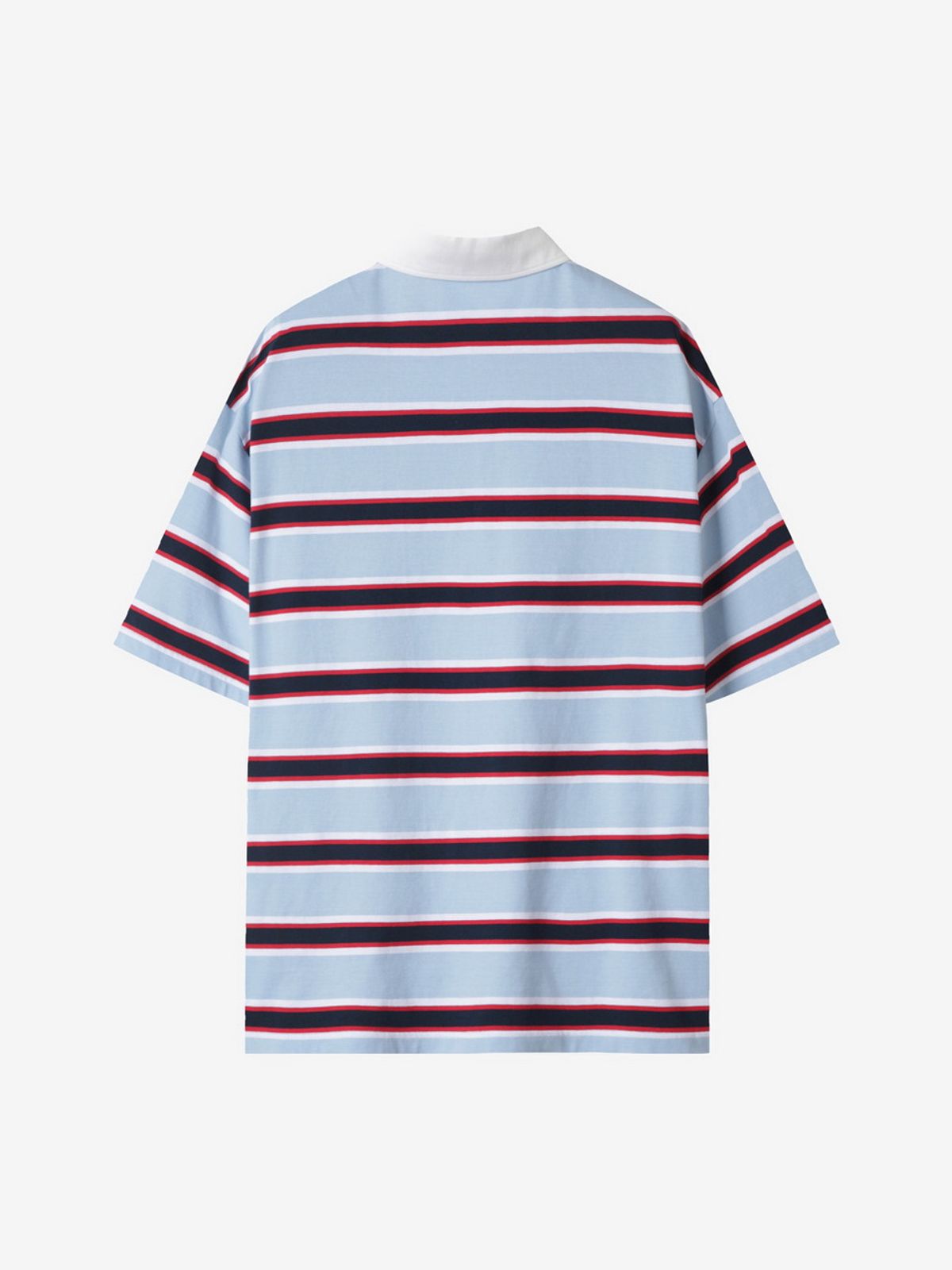 엘유브이엠(LUVM) UNISEX OVERSIZE STRIPE T-SHIRT_SKY BLUE