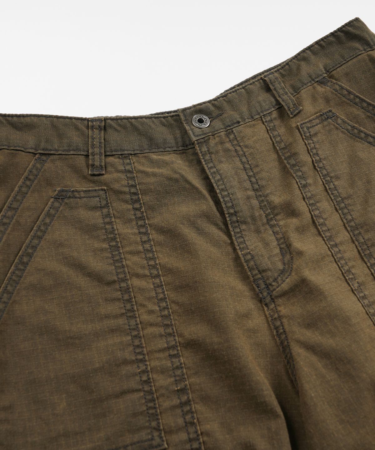 프리즘웍스(FRIZMWORKS) PIGMENT RIPSTOP FATIGUE SHORTS _ BROWN