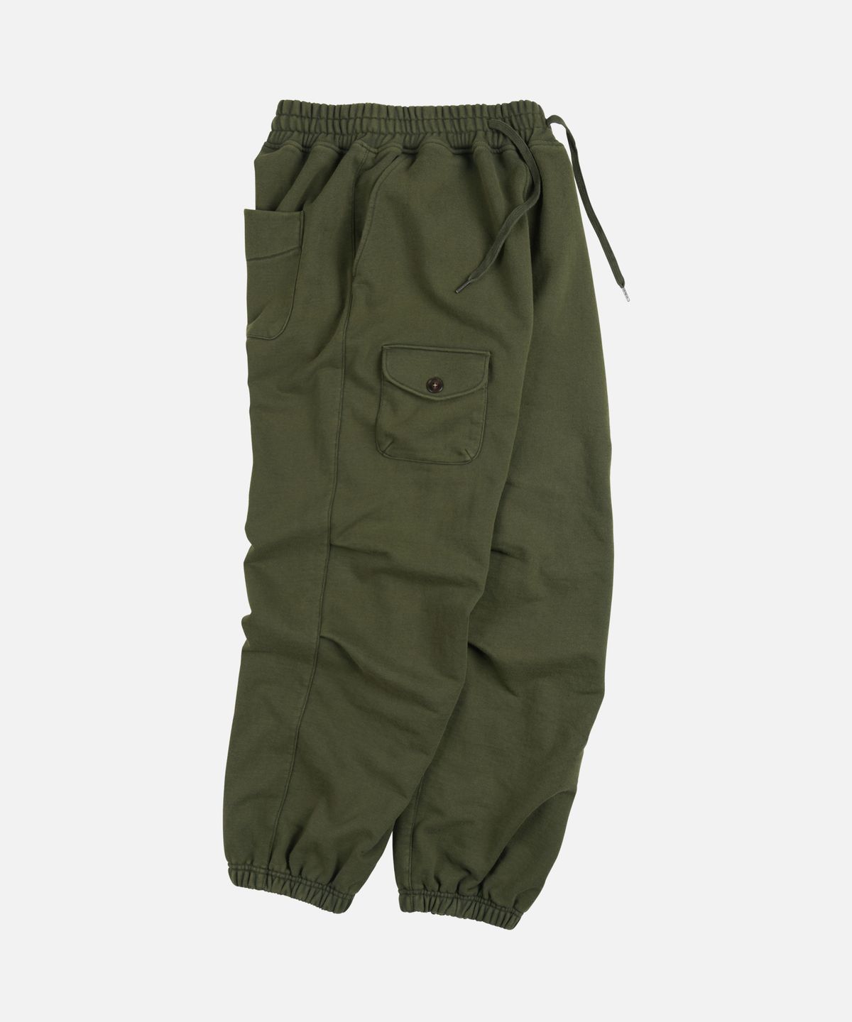 프리즘웍스(FRIZMWORKS) ARMY TWO TUCK SWEAT PANTS _ OLIVE