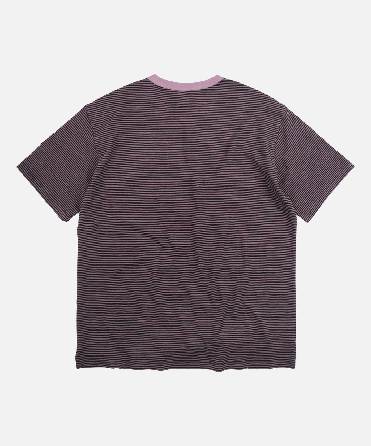 프리즘웍스(FRIZMWORKS) THIN STRIPE HALF TEE _ RED BEAN