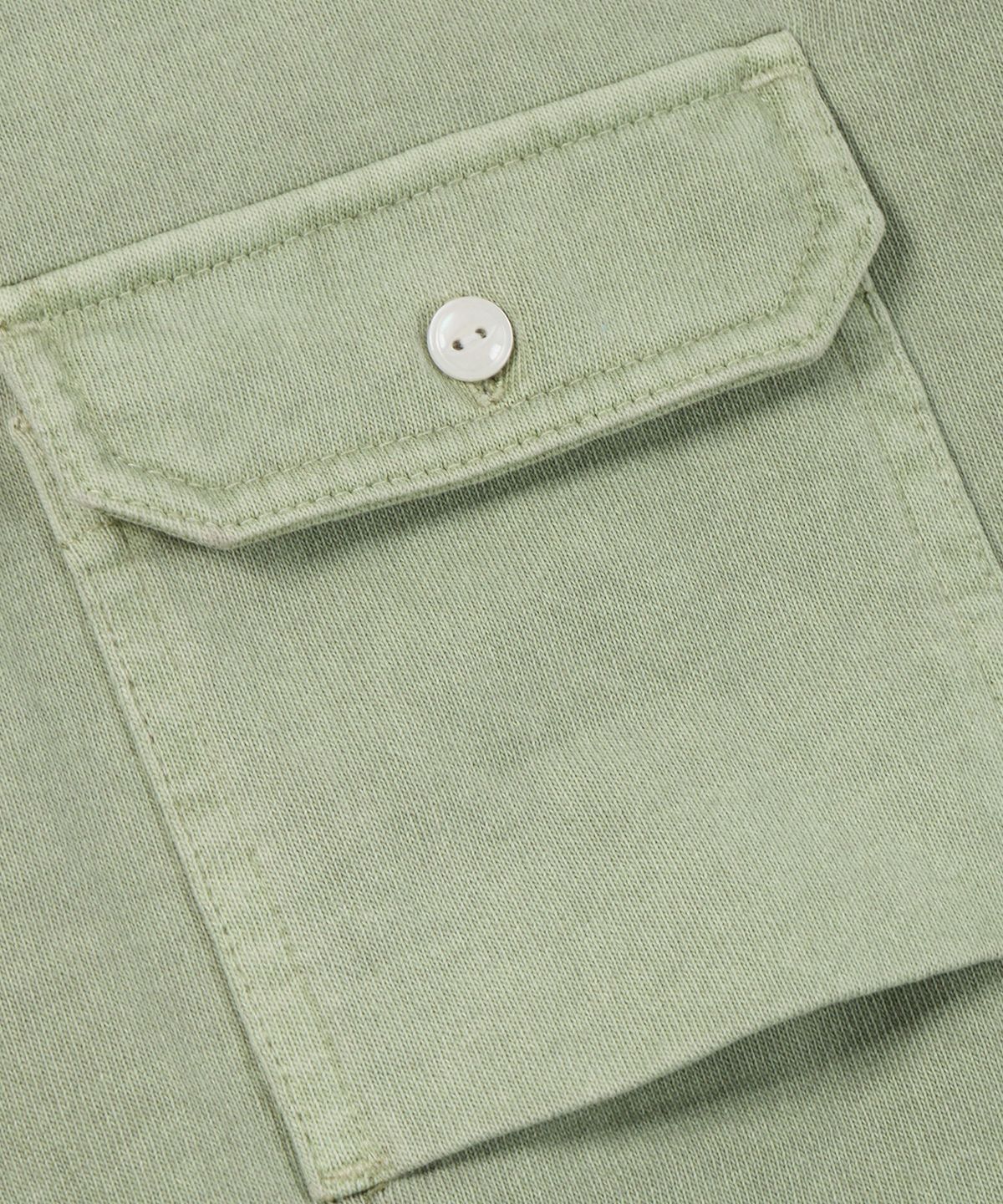 프리즘웍스(FRIZMWORKS) CIGARETTE POCKET PIGMENT DYEING TEE _ GREEN