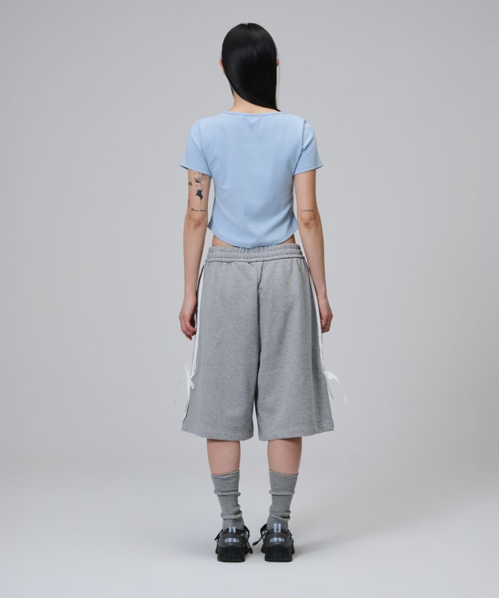 ★25SS★OPENING PROJECT★W Squareneck Cropped Symbol T Shirt MUSINSA | OPENING PROJECT W Squareneck Cropped Symbol T